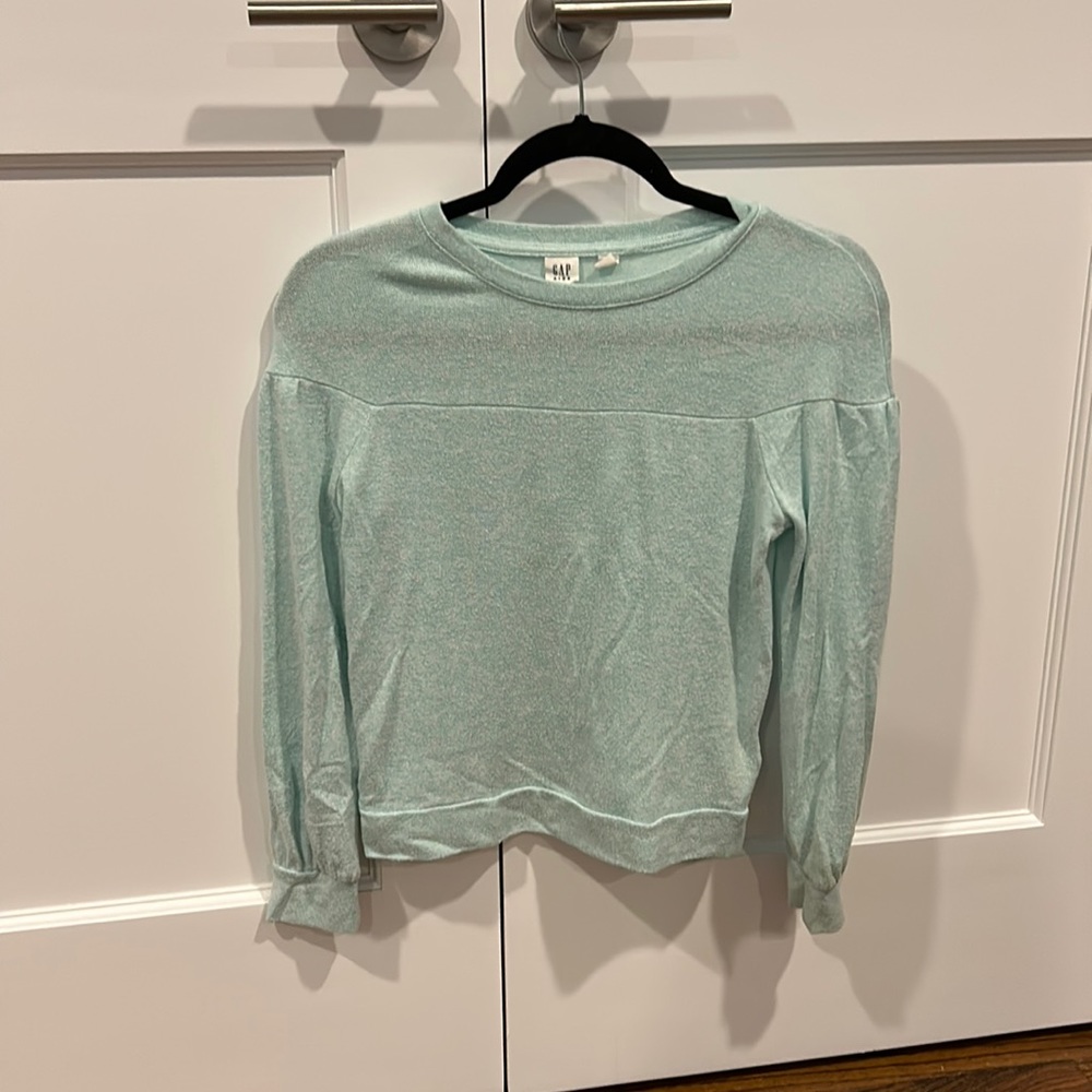 Gap Kids Long Sleeve shirt, Color: Mint green/ teal